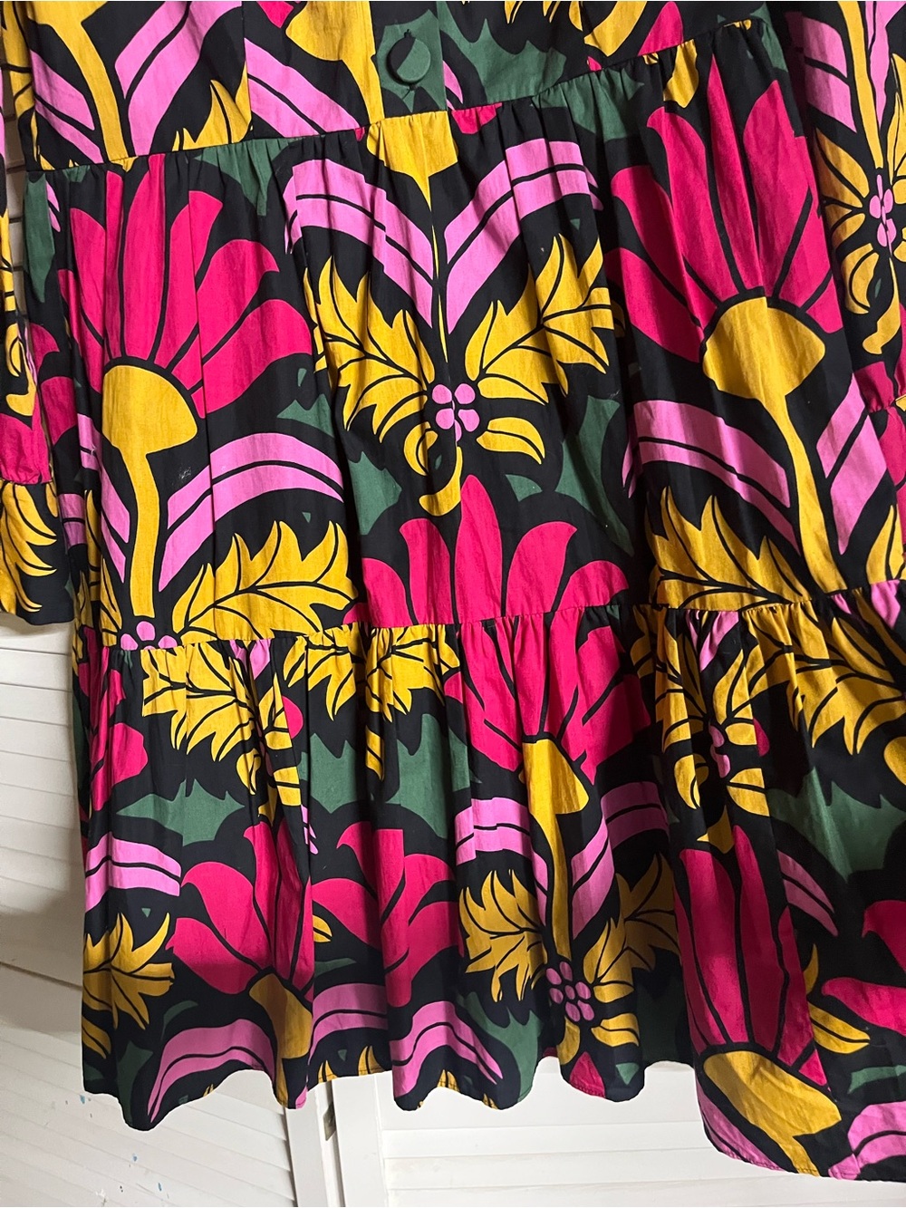 J. Crew Pink & Yellow Floral Shift Dress - Picture 5 of 11
